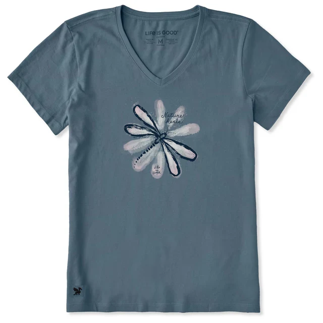 Nature Heals Dragonfly Short Sleeve Vee