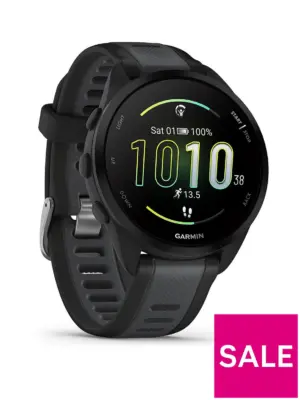 Forerunner 165, GPS Running Smartwatch - Black/Slate Grey, WW