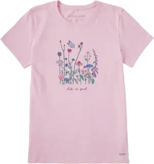 Life Is Good Women's Realaxed Wildflower T-Shirt